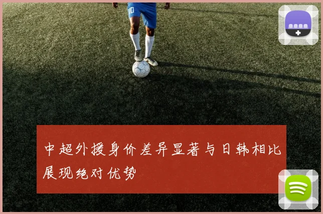 中超外援身价差异显著与日韩相比展现绝对优势